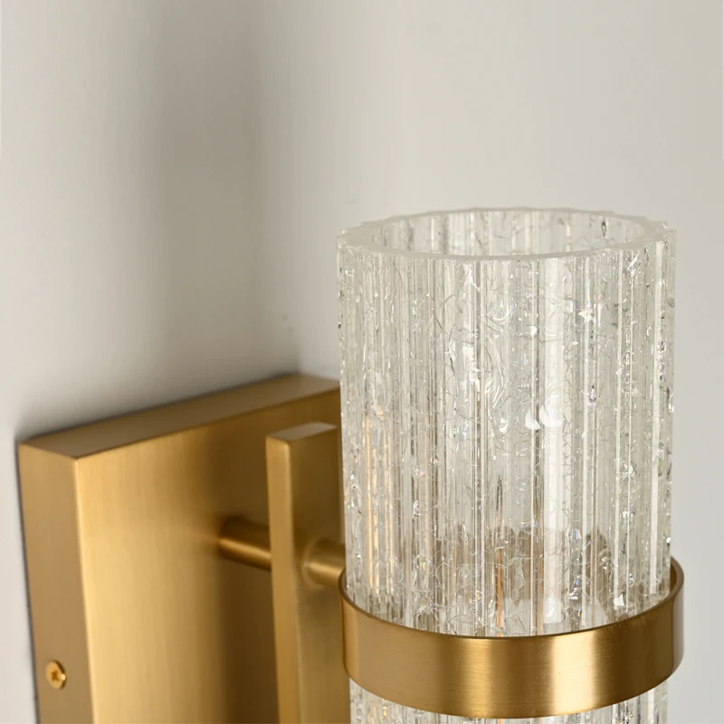 Cracked Furniture crystal lampwork glass wall lamp murano wall lamp