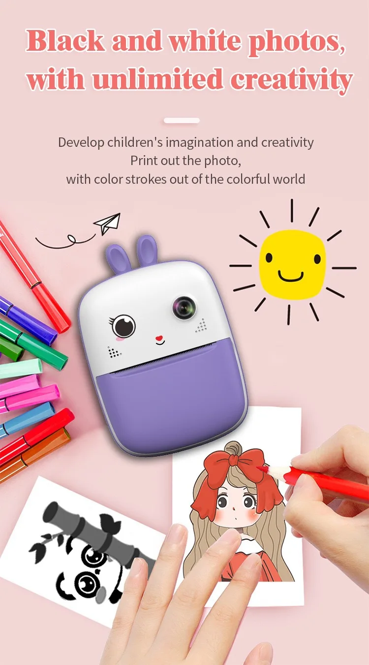 2024 New Coming Low Price Kids Camera Thermal Printing Cameras