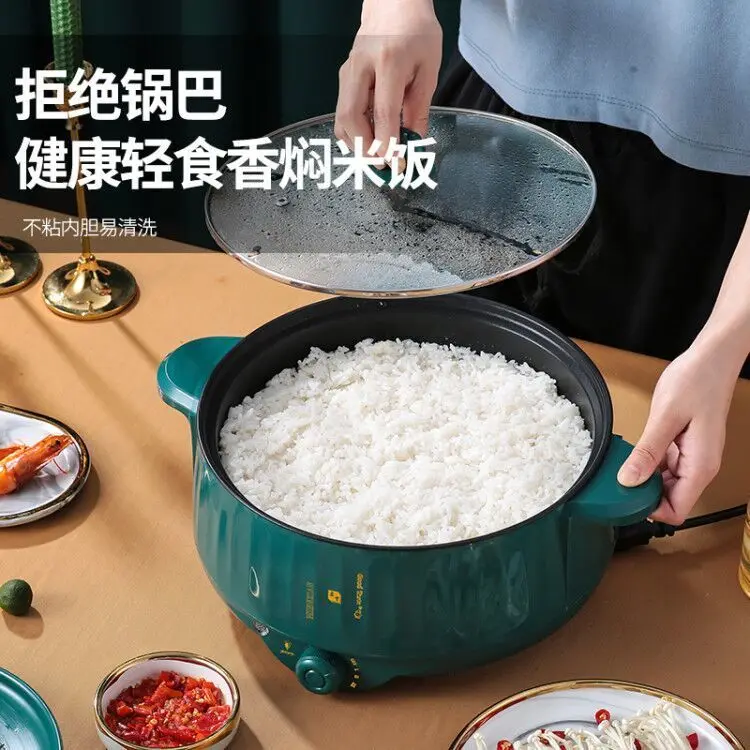 Multi Function Electric Rice Cooker Non Stick Inner Hot Pot Steamer Cooking Pot Frying Pan Bbq