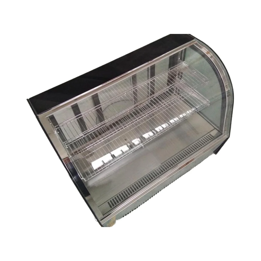 Cake Showcase Bakery  Showcase Cake Display  Curved Glass Countertop Desk Top Cake Refrigerator