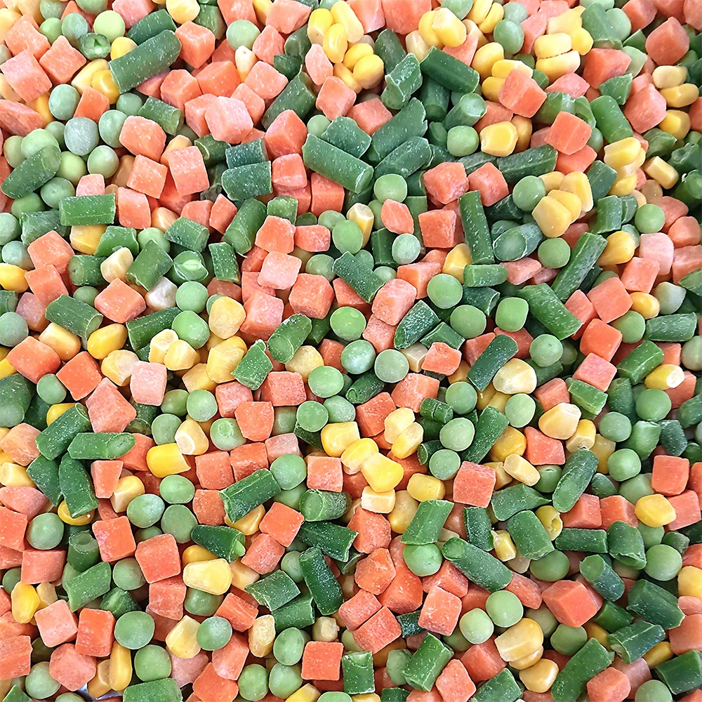 خضروات مختلطة مجمدة بالتبريد الفوري (IQF) عالية الجودة، خضروات كاملة، سعر جيد، خليط خضار