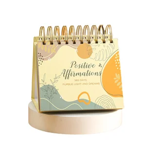 2026 Cross-Border Creative Daily Desktop 365-Day Wall Table Calendar English Desk Printing Calendar with Use As a Clock