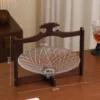 Rotating Glass Fruit Plate H