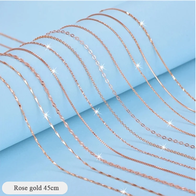 Genuine High Quality Bulk Italian Chain Jewelry Necklace 925 Sterling