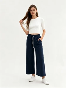Stylish Ladies Casual Trousers Comfortable Loose Fit Women's Pants for Daily Wear Leisure Activities Fashionable Women's Daily