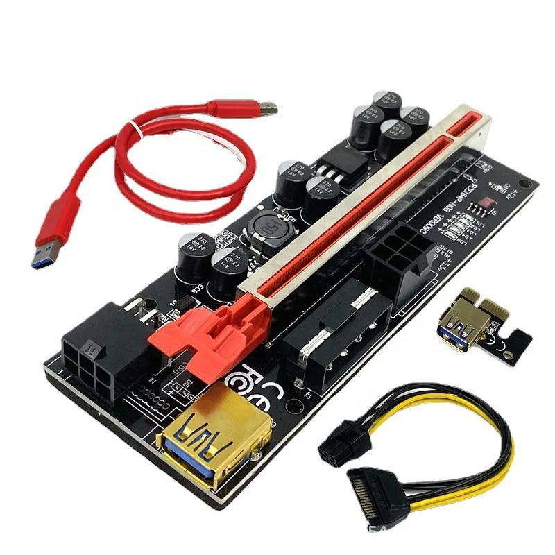 VER009S Plus PCI-E PCI Express 1X~16X 6個 新しい VER009S プラス PCI-E ライザーカード 009S プラス PCIE