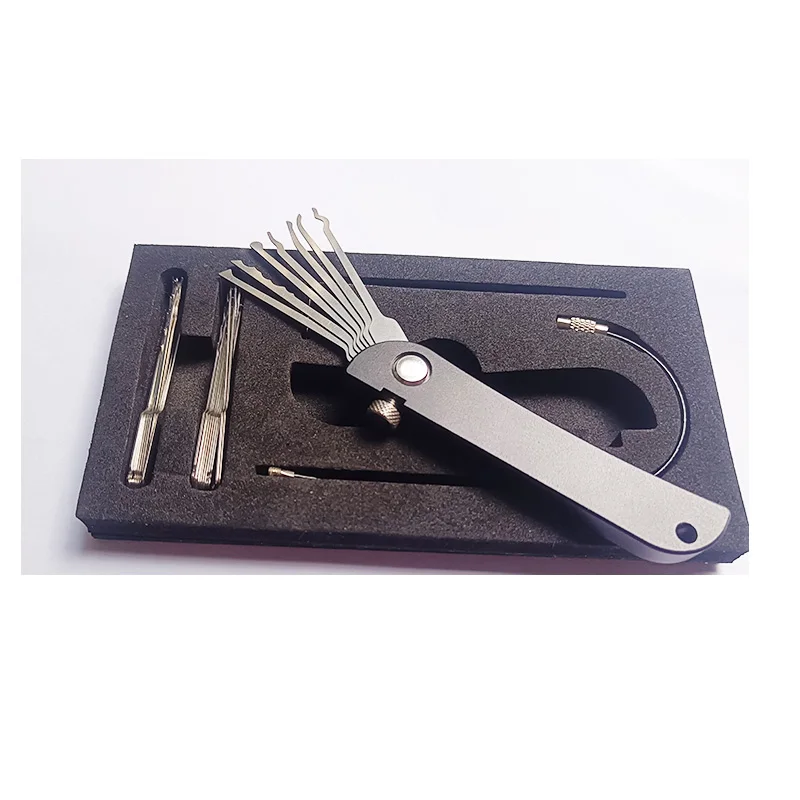 New Arrival Second Generation Multifunctional Foldable Jacknife Jack Knife  24 in 1 Pocket Fold Folding Tool Lock Pick Set