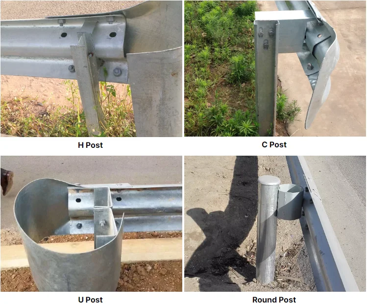 Traffic Safety Barrier W Beam Guard Rails Protecting Road Used Safety ...