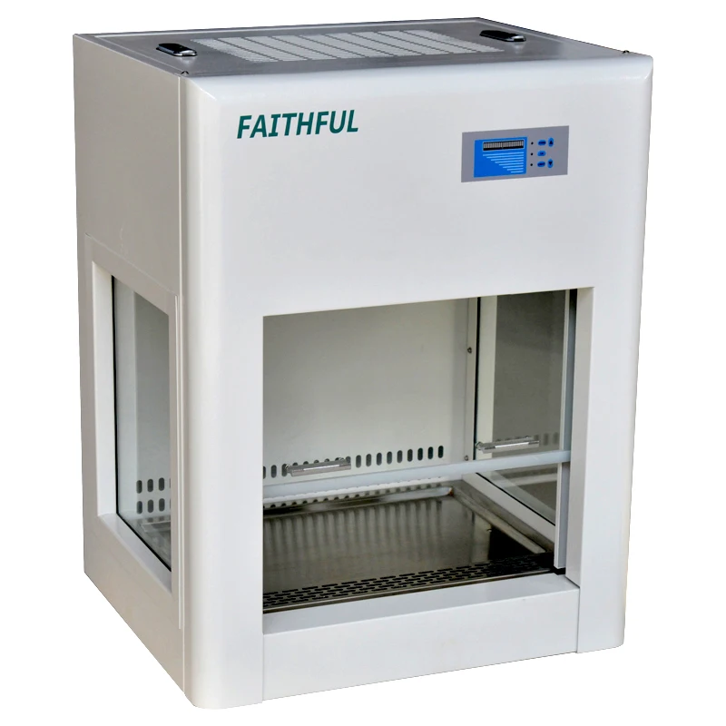 China Mini Benchtop Laminar Flow Cabinet With HEPA Filter, Fume Hood ...