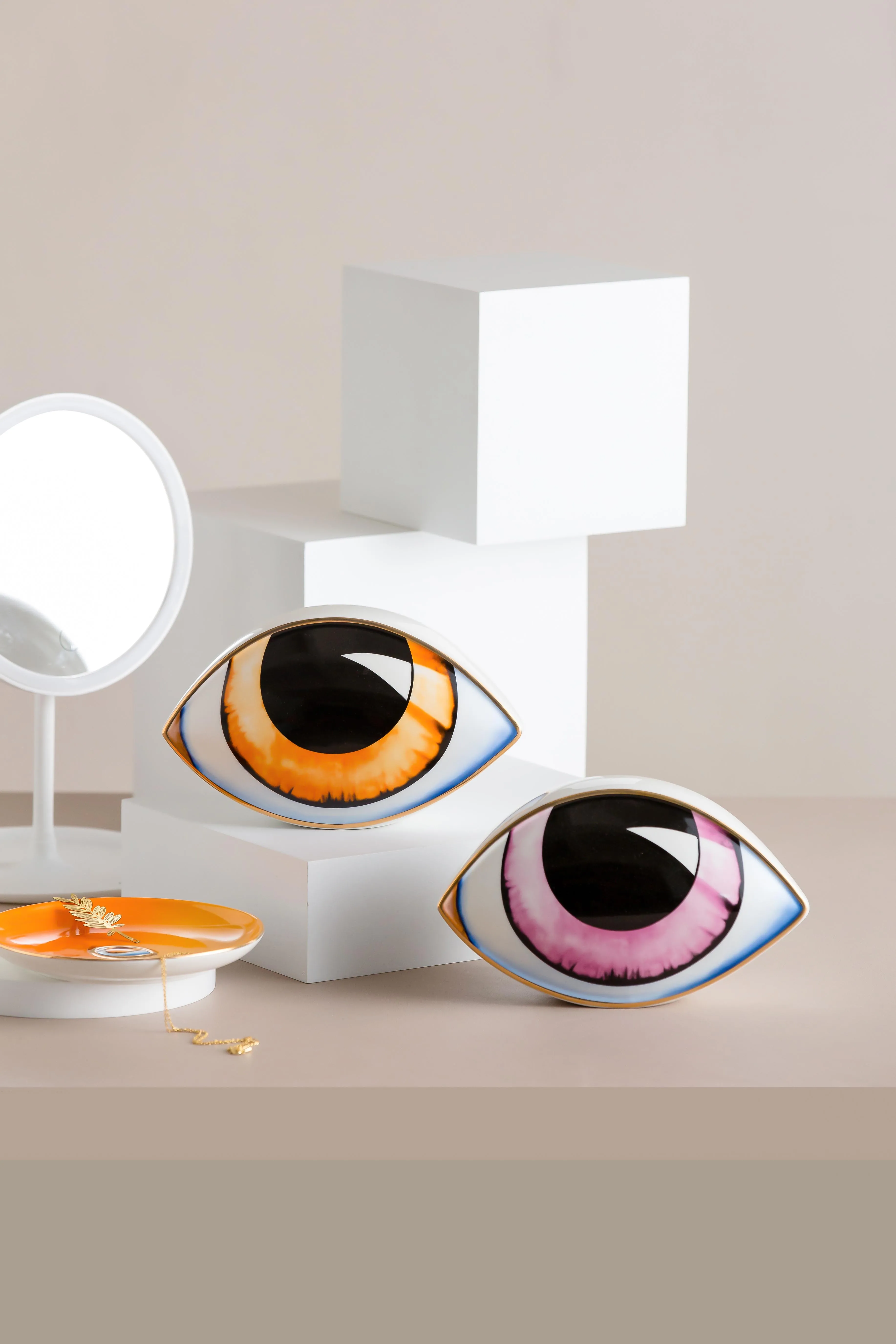 Светлые роскошные подарки креативные новые продукты украшение для крыльца серия «большие глаза» Керамические настольные