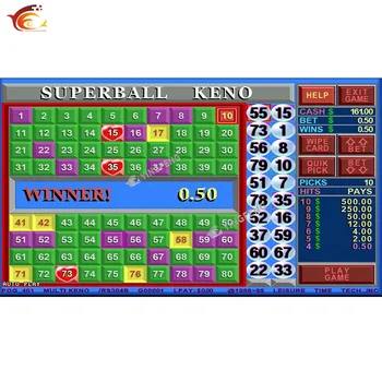 KENO WMS SLOT MACHINE GAME BOARD Slot Machines Touch Screen multi game