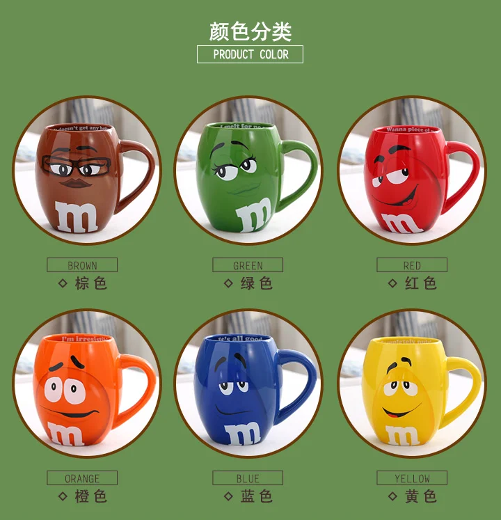 M&M's Orange Coffee Mugs