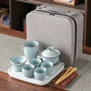 Ru kiln blue tea set B