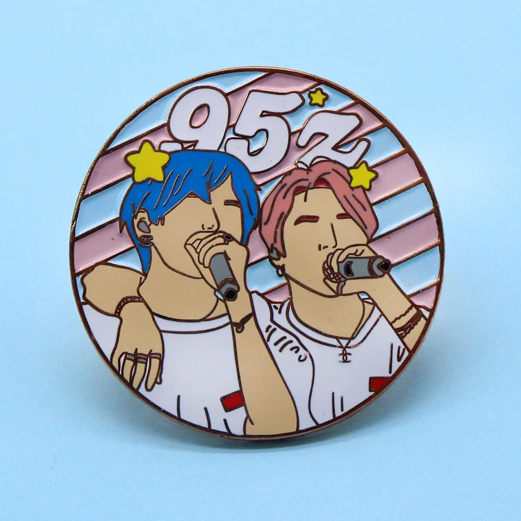 Custom Metal Medical Enamel Pin Metal Badge China Manufacturers Glitter