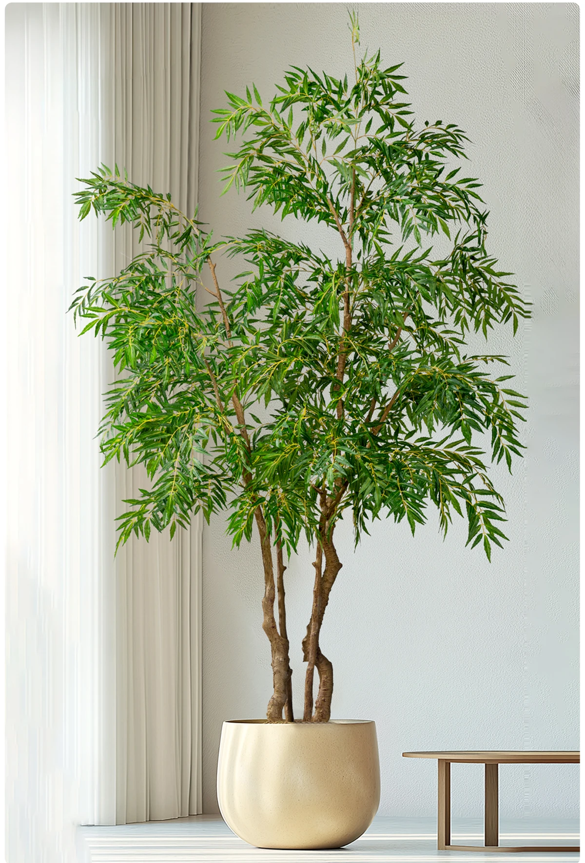 Factory Wholesale Artificial Plants Multi-sizes Home Office Decor Tall Real Touch Faked Plant in Pot Realistic Artificial Trees details