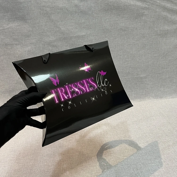 Hair Bags For Bundles Custom Hotpink Clip Package Boxes