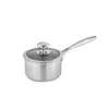 Olla para leche de titanio puro de 18 cm