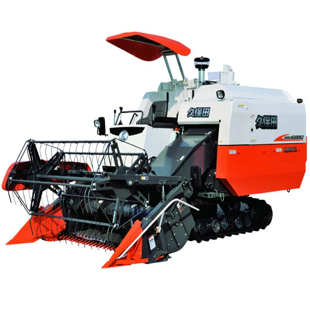 Kubota Pro688 Mini Combine Harvester for Rice and Corn - Efficient