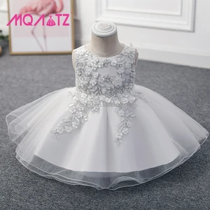 MQATZ New Arrival Lace Flower Girls Ball Gown Kids First Communion Dress Children Wedding Party Dresses