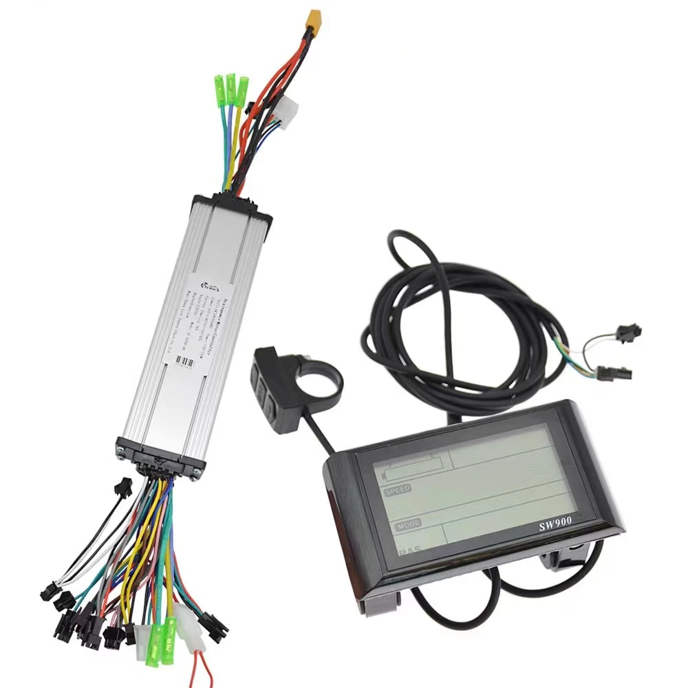 E-bike Onderdeel Doe-het-zelf BuyWeek Elektrische Fiets Motor Controller Kit - 36V/48V 15A, S866 Paneel, Volledig Waterdicht Volledig Waterdicht E-bike Conversie Kit