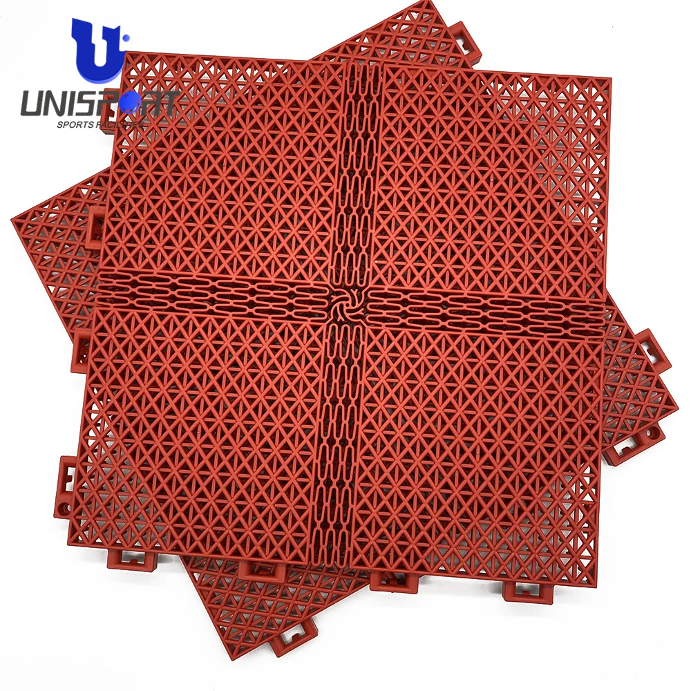 2025 FIBA Modular Outdoor Noise Reduction Plastic Flooring Mat Tiles Material Price Cost Backyard 3x3 Basketball Court Flooring