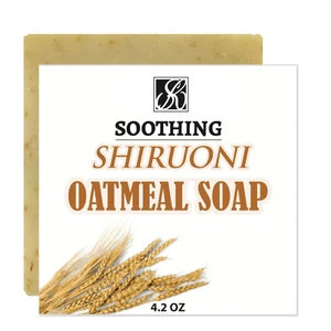 Custom Handmade Oatmeal Soap Bar Face Wash Skin Care Moisturizing Whitening Deep Cleansing Brightening Home Spa