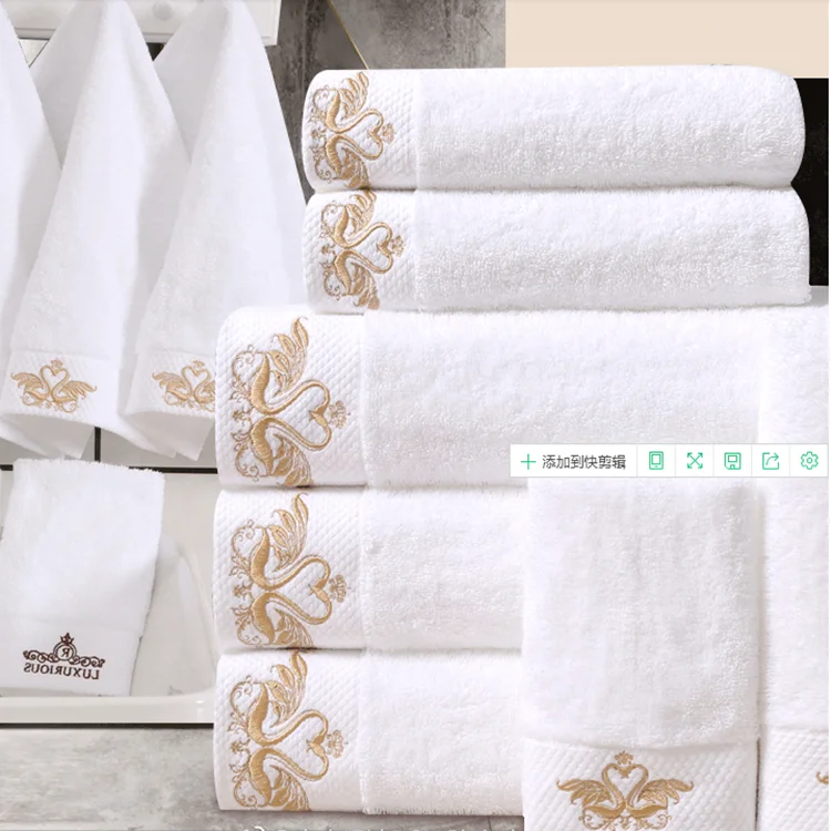 Bath Towel Printing Custom Logo Embroidered Hand Towels 600gsm