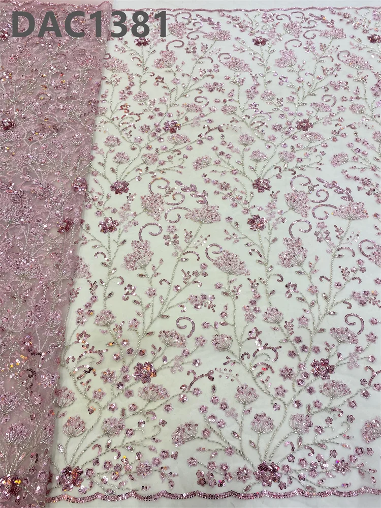 beaded lace fabric