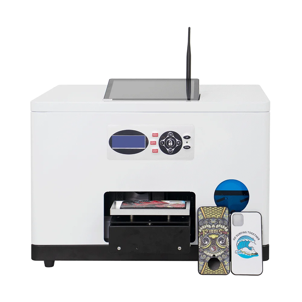 Easy to Operate RF-PC1 Smart UV Printer Scan QR Cord to DIY Phone Case H5 Web Service Mobile Back Cover Inkjet Printing Machine