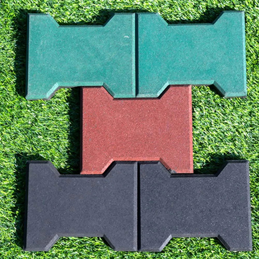 Outdoor Interlocking Rubber Pavers Dog Rubber Tile Rubber Bon Tile