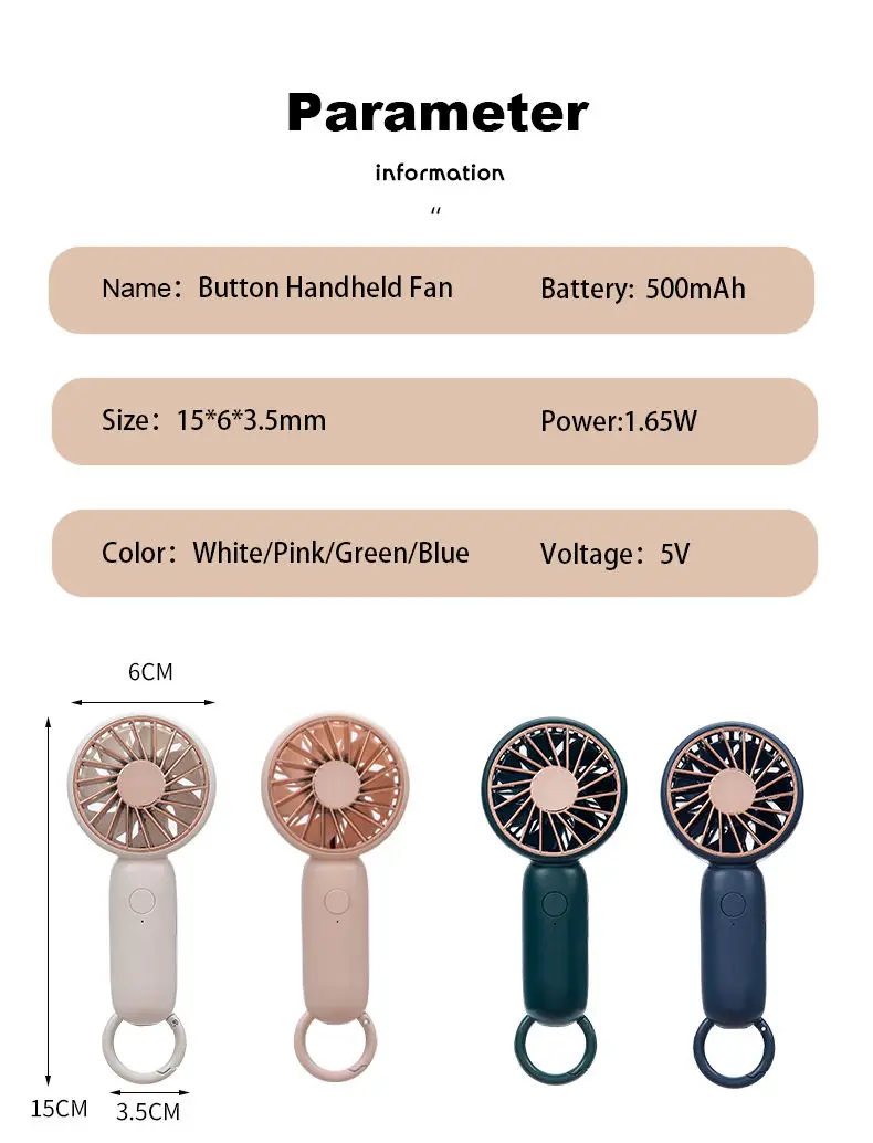 Тихий маленький портативный электрический вентилятор настольный USB-зарядка карманный мини-вентилятор для занятий