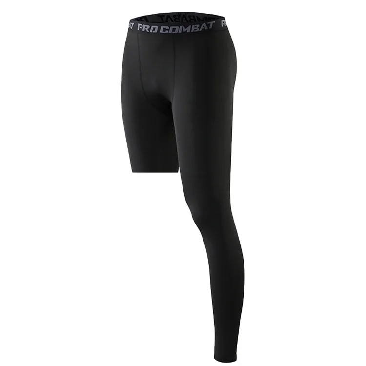 New Style Sportswear Men Compression Pant One Leg Compression Tight