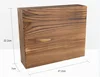 Boîte en pin couleur brûlée personnalisée 27,2*22,2*7cm