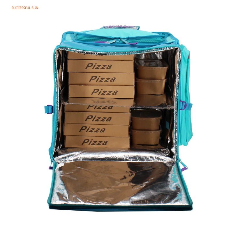 product custom insulated food delivery bag pizza delivery backpack bag box soft sided cooler bags-7