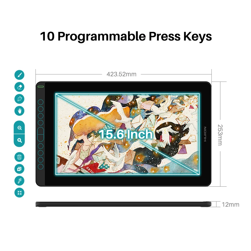 Huion Kamvas16（2021） ジャンク HUION Kamvas 16(2021) Graphics Drawing Monitor Battery-free