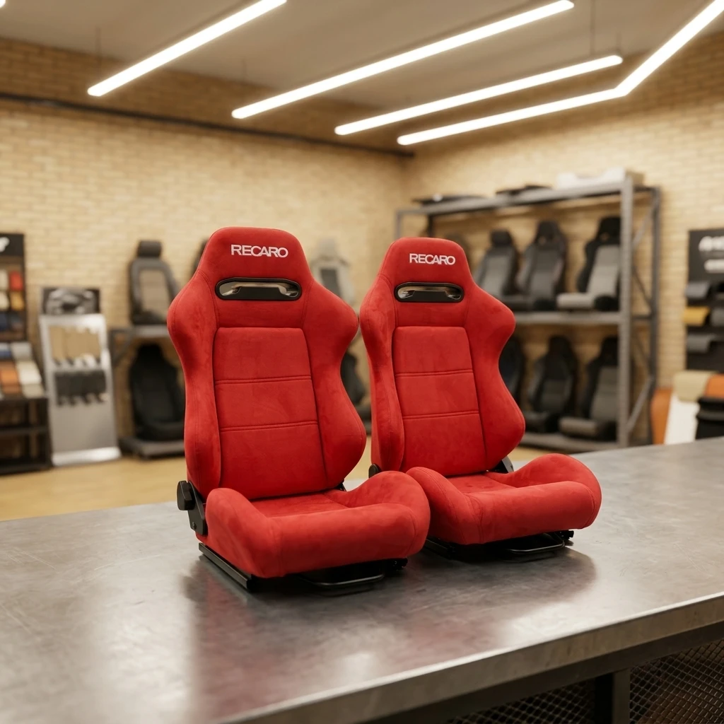 ユニバーサルペアのブラックRECARO SR3スエードレーシングシート 
