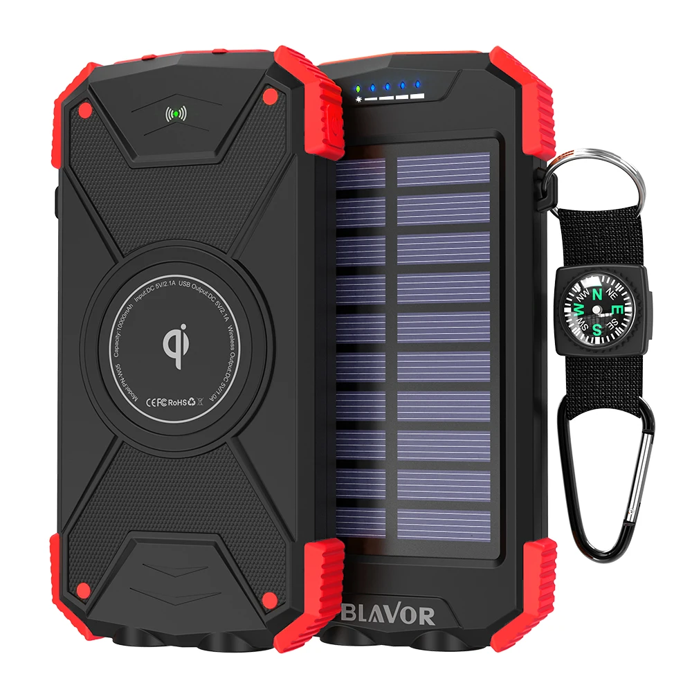 2020 New Solar Wireless Charger With Led Flashlight Outdoor 10000mah Power - Buy Wireless Charger 10000 Mah Power Bank,Solar Charger With Led Light,Wireless Solar Power Product on Alibaba.com