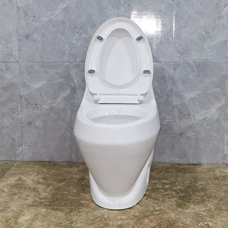 Libya Sanitary Ware with CE Certificate Bathroom Big Hole One Piece Toilet