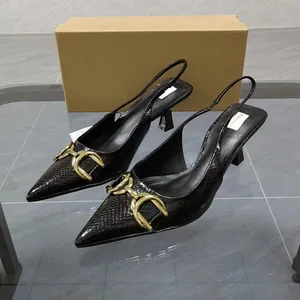 QuiteS Women's Pointy High Heels Slip-On Stiletto Sandals with Serpentine Back Strap and Lace Wrap Toe Design for Summer