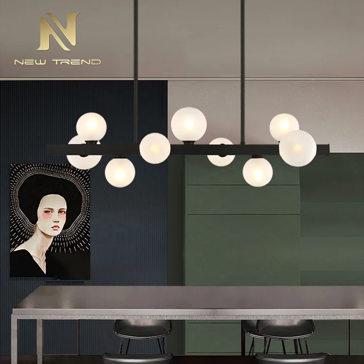 DG8202 Good Quality Living Room Dinning Room Decoration Pendant Lamp Iron Frame Modern Led Chandelier  