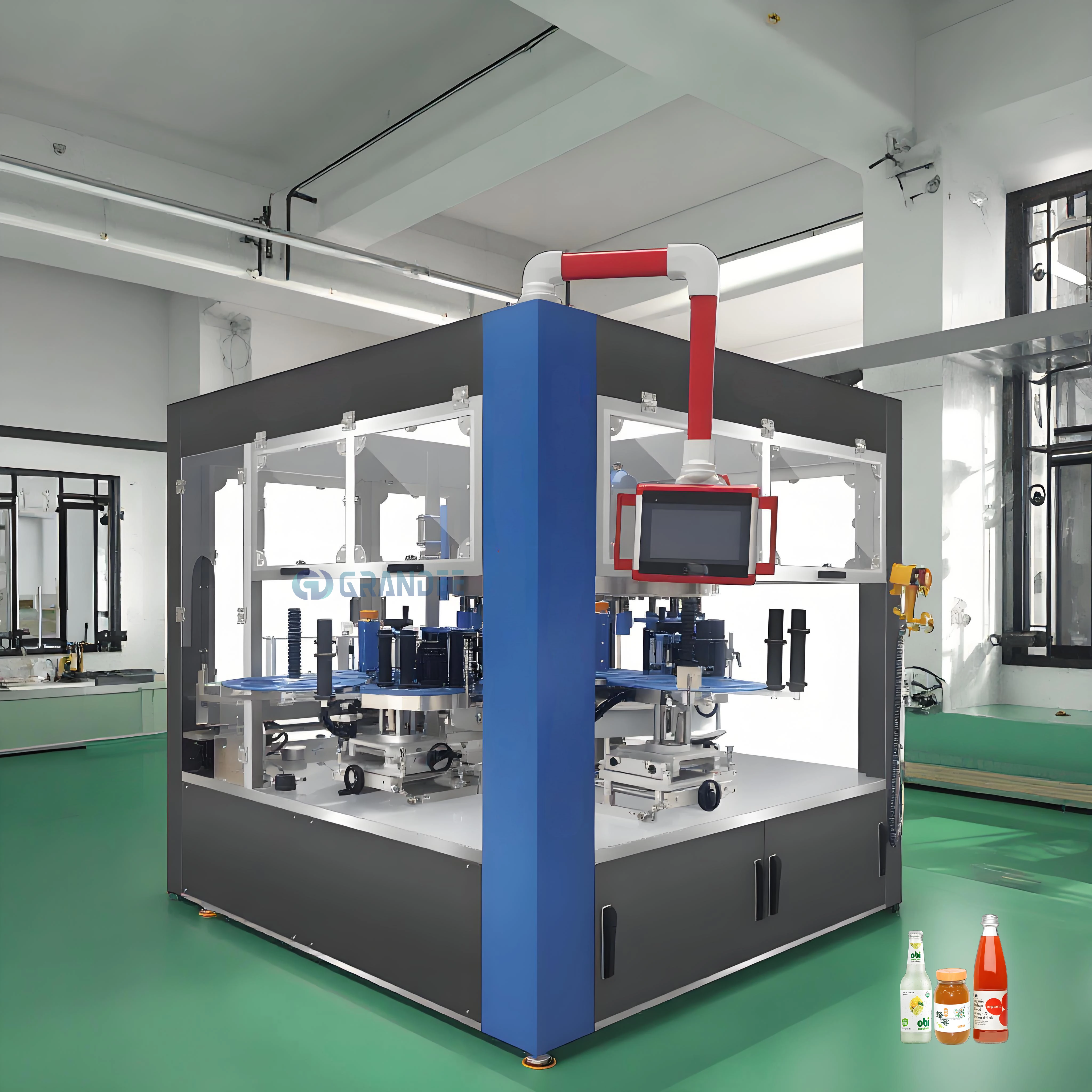 Automatic High Speed 18000BPH Glass Plastic Round Bottle Rotary Sticker Labeling Machine
