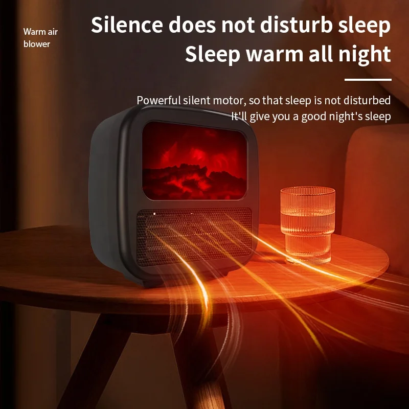 Simulation Flame Heater Office Home Heater Energy-saving Energy-saving Heater Intelligent Speed Heat Electric Fireplace 5