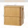 Natural wood color double layer