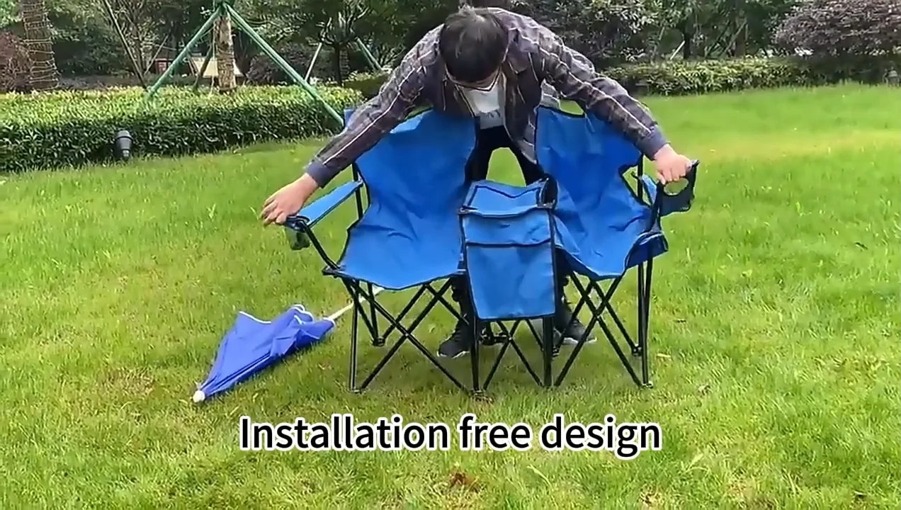 Cheap Foldable Lawn Fishing 2person Outdoor Folding Double Camping