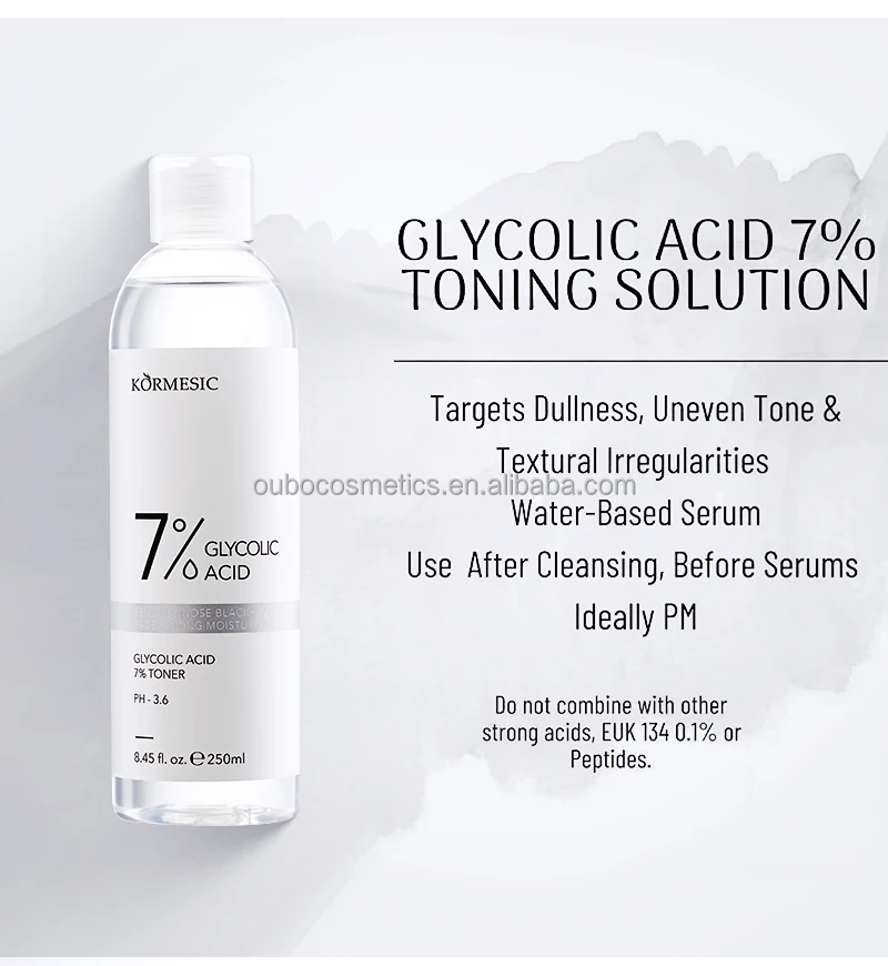Kormesic Glycolic Acid 7 Toning Solution Skin Care Glycolic Toner