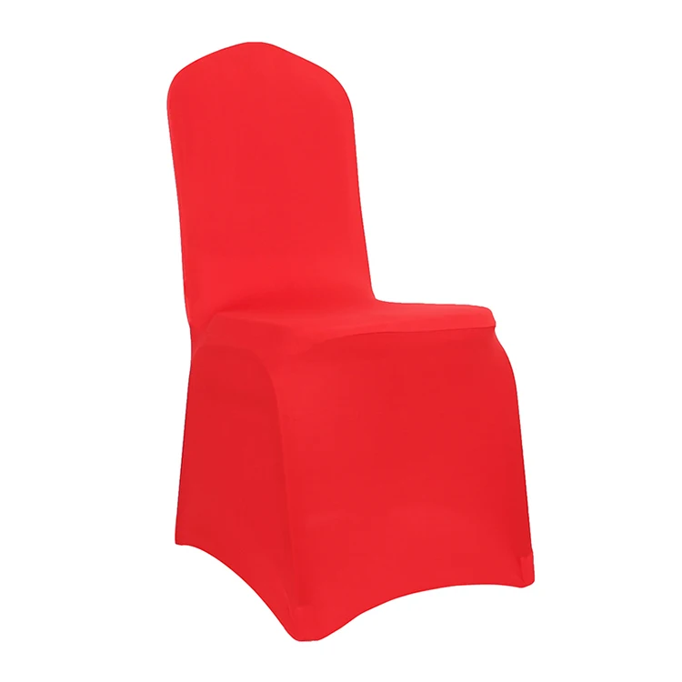 High Quality White Universal Red Stretch Spandex Banquet Chair Covers