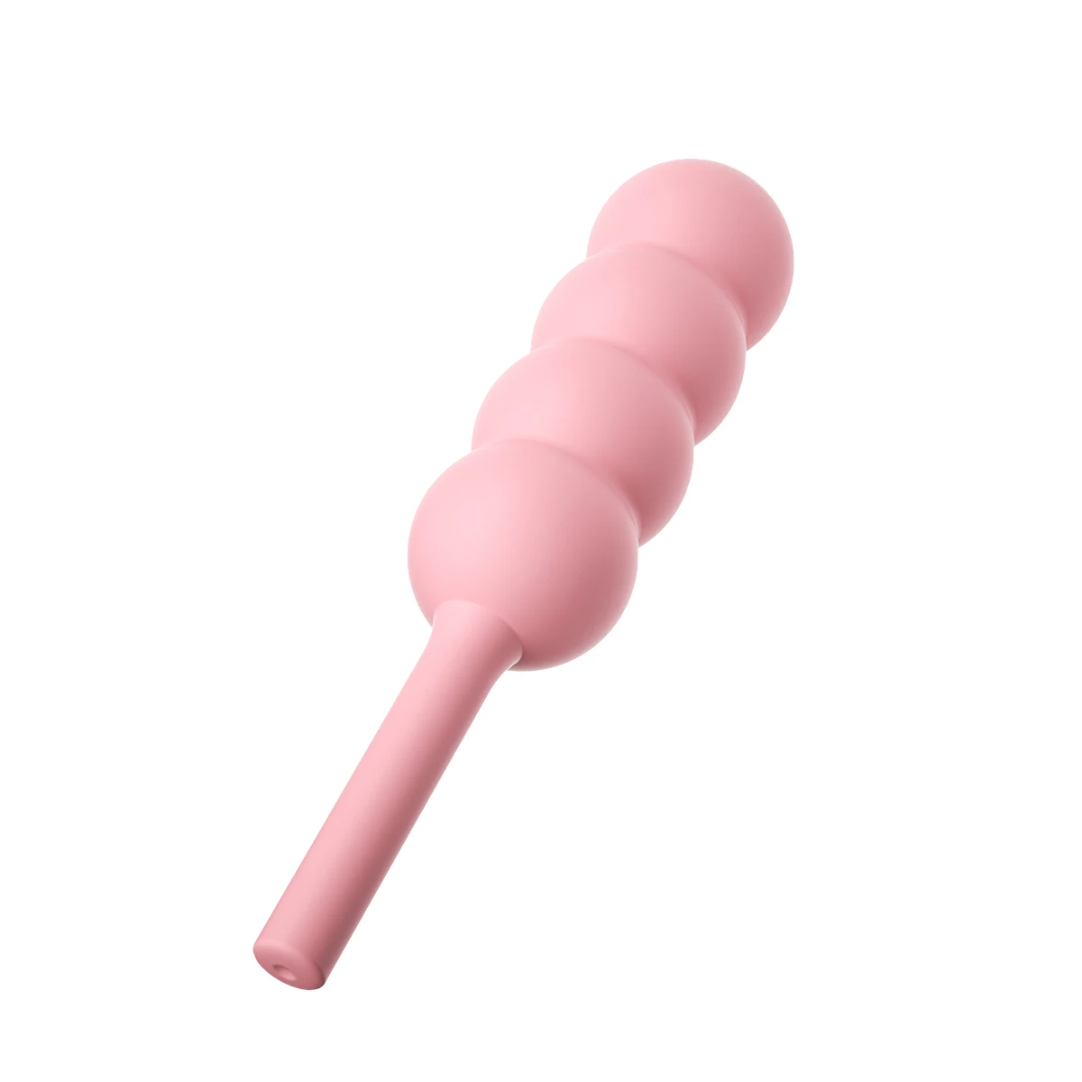 Pink clitoral vibrator with battery compartment visible