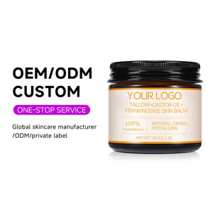 OEM ODM Moisturizing Tightening Lifting Extract Lotion Wrinkle Remover Anti Aging Face Skin Care Beef Tallow Castor Oil Cream
