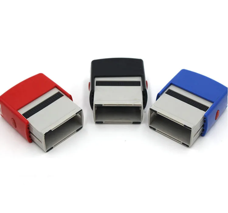 5PCS Rectangle 47x18MM Self Inking Stamp Holder of Engraving Rubber Pad for  Laser Engraving Stamping Machine