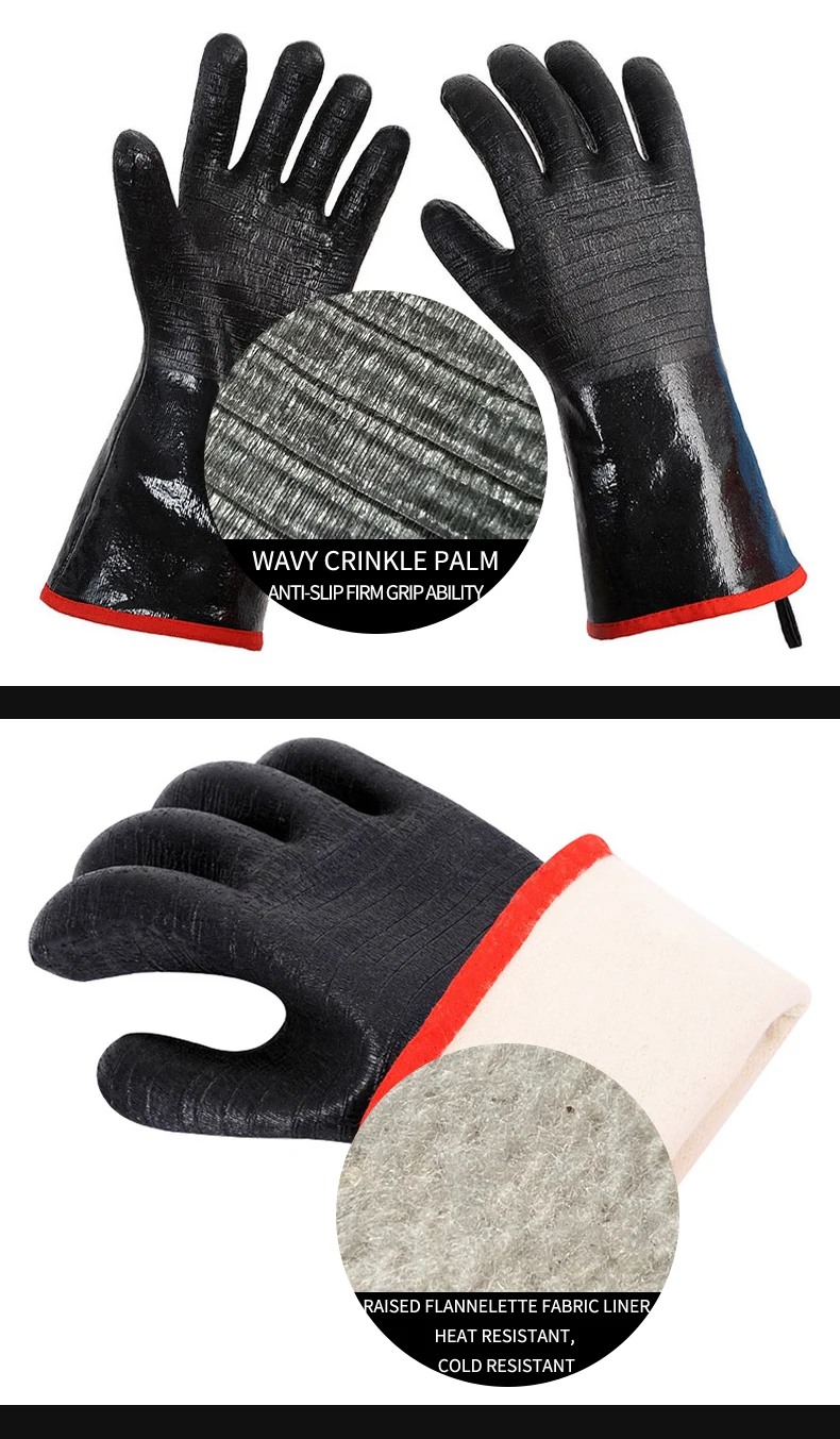 Перчатки для барбекю термостойкие неопреновые перчатки 18 дюймов духовки